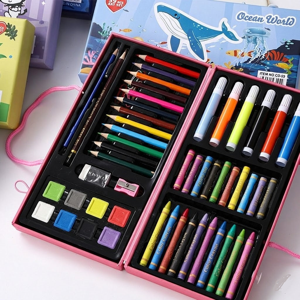 kids drawing and painting