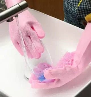 Washing Gloves - Pair Of Silicone Washing Glove