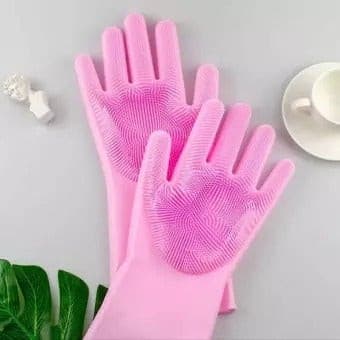 Washing Gloves - Pair Of Silicone Washing Glove
